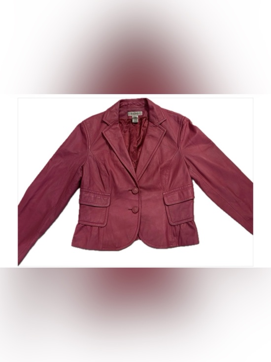 Nine West Jackets & Blazers - Nine West Pink Genuine Leather Blazer, SZ. L